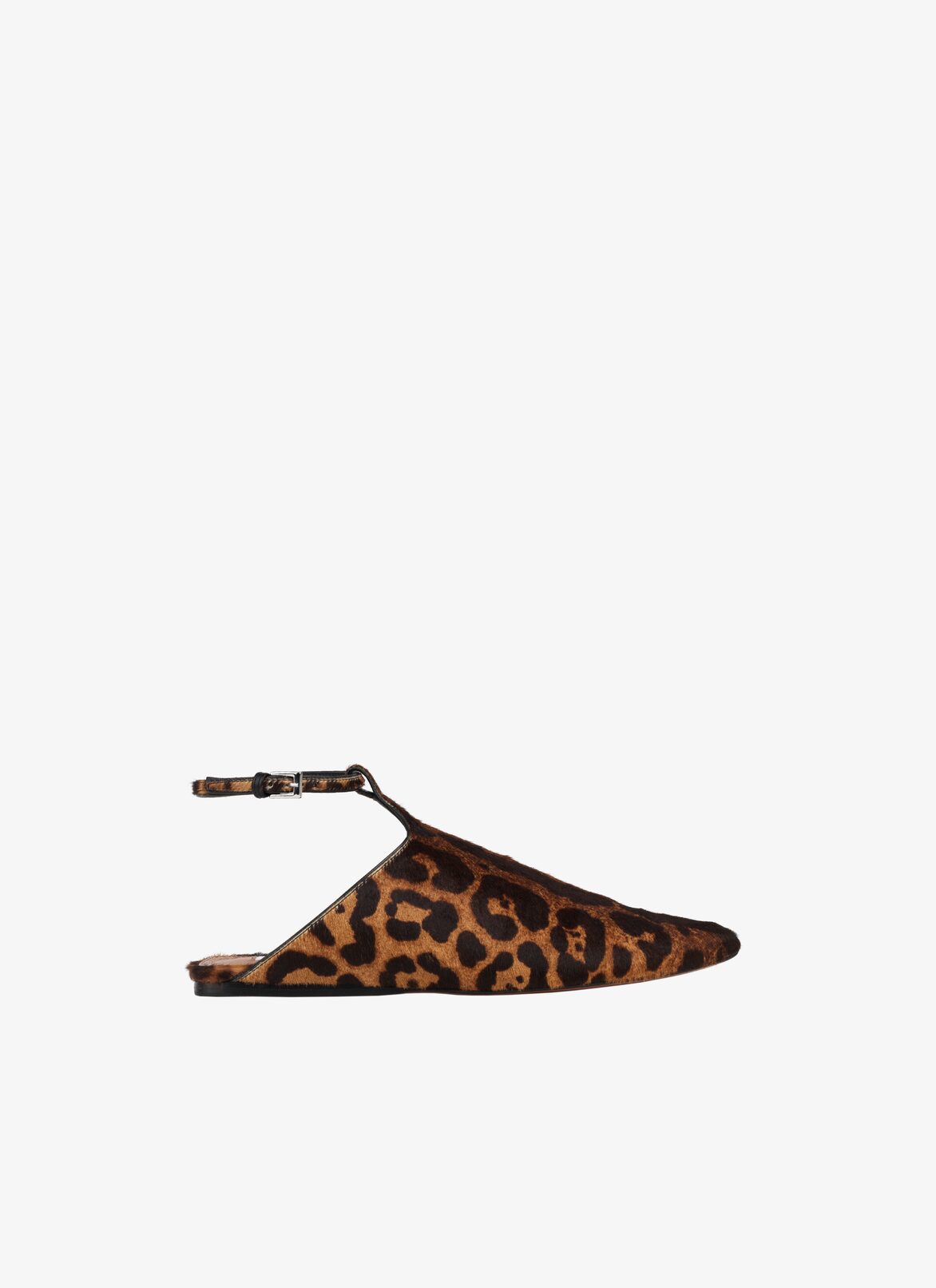 PONY LEOPARD FLAT BABOUCHES ALAÏA SEPIA PONY LEOPARD FLAT BABOUCHES